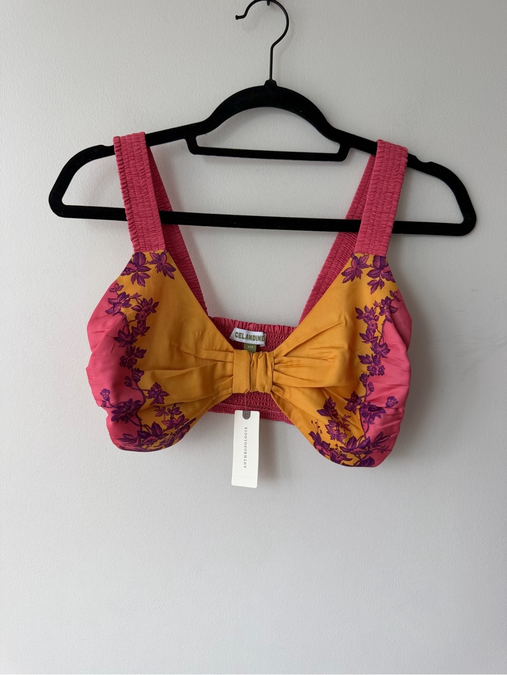 Anthropologie Celandine Floral Crop Top NWT